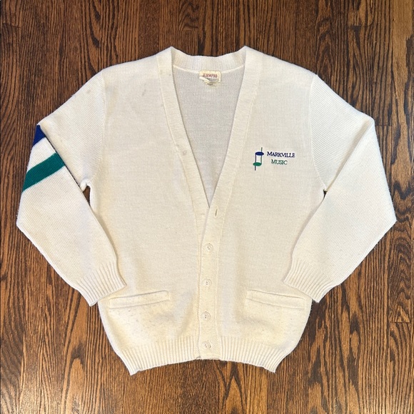 Vintage Other - Vintage 80s Preppy Knit Cardigan Sweater